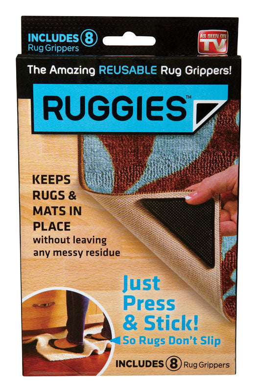 RUGGIES - Ruggies As Seen On TV Rug Grippers Polyurethane/Polyester/Paper 8 pk