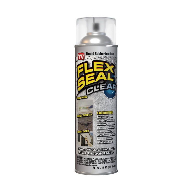 FLEX SEAL FAMILY OF PRODUCTS - Flex Seal Family of Products Flex Seal Clear Rubber Spray Sealant 14 oz - Case of 6