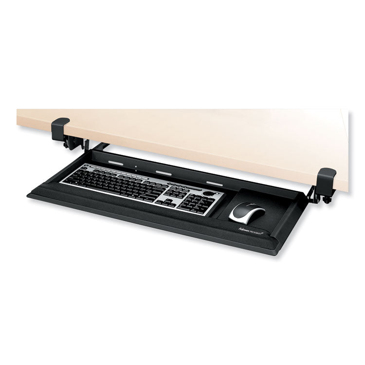 Fellowes - Designer Suites DeskReady Keyboard Drawer, 19.19w x 9.81d, Black Pearl