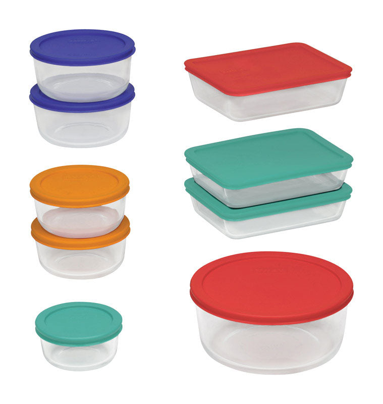 PYREX - Pyrex Clear Food Storage Container Set 9 pk