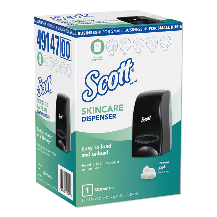 Scott - Essential Manual Skin Care Dispenser, For Small Business, 1,000 mL, 5.43 x 4.85 x 8.36, Black