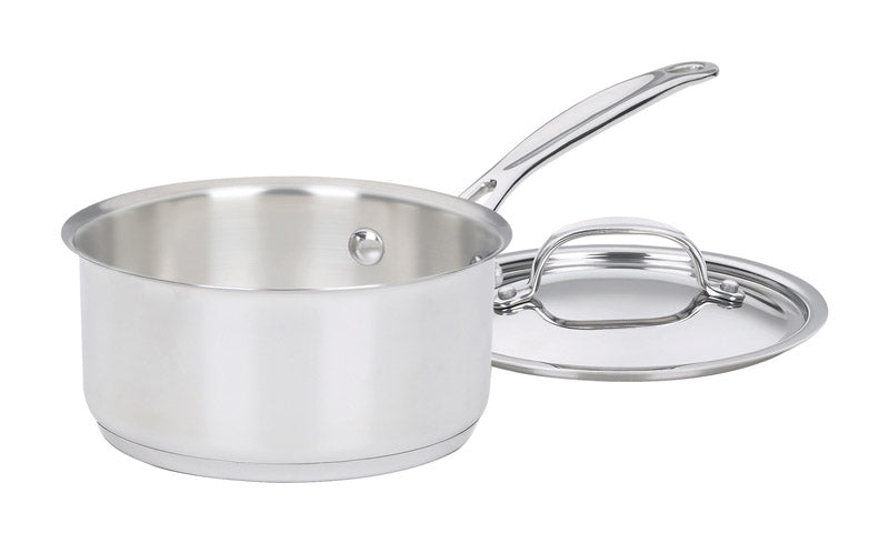 CUISINART - Cuisinart Chef's Classic Stainless Steel Saucepan 1.5 qt Silver