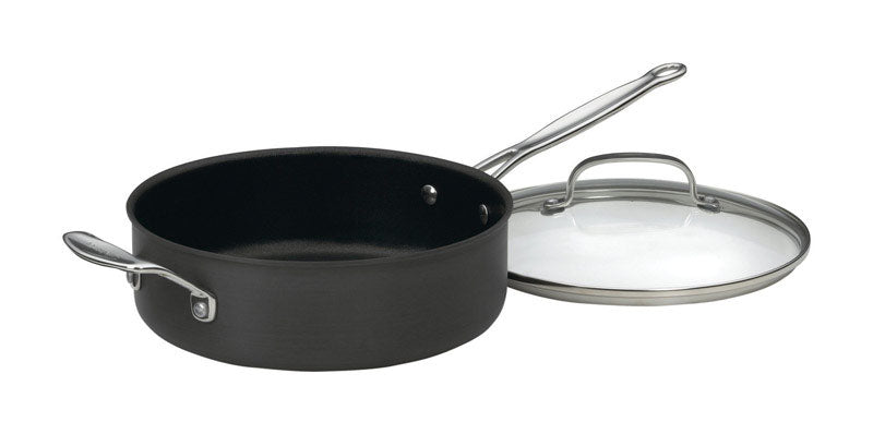 CUISINART - Cuisinart Chef's Classic Stainless Steel Saute Pan 5.5 qt Black