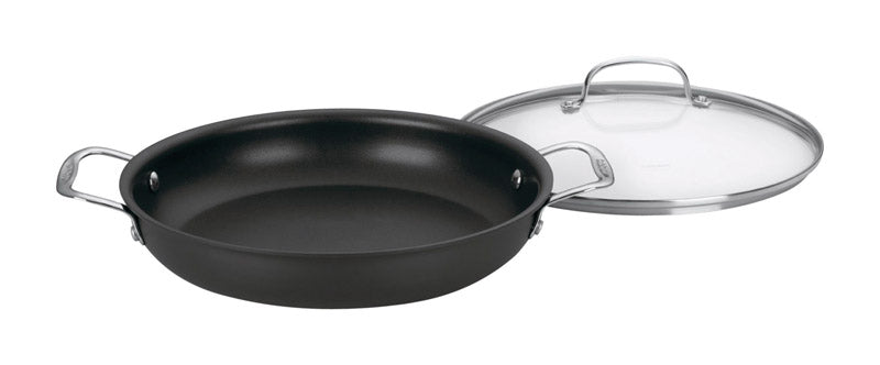 CUISINART - Cuisinart Chef's Classic Stainless Steel Saute Pan 12 in. Black