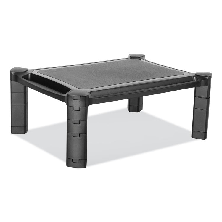 Innovera - Large Monitor Stand with Cable Management, 12.99" x 17.1" x 6.6", Black, Supports 22 lbs