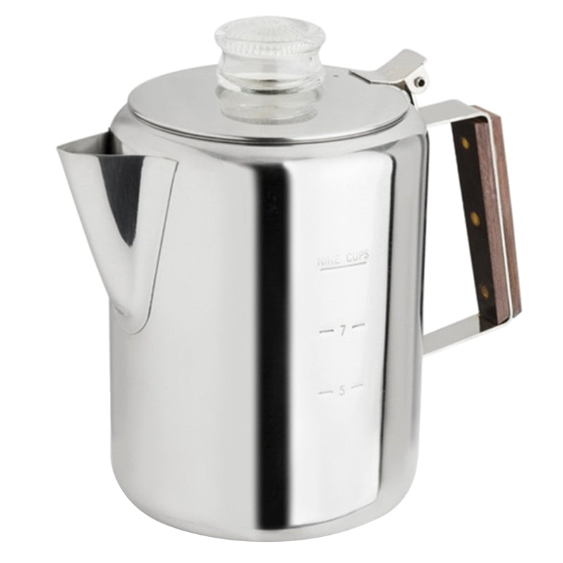 TOPS - Tops Rapid Brew 9 cups Silver Stovetop Percolator