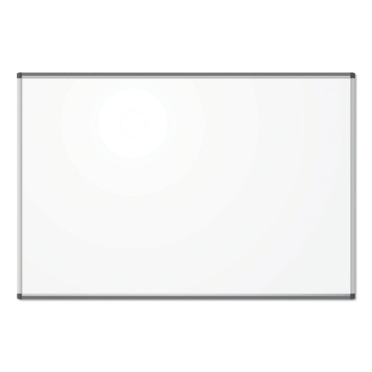 U Brands - PINIT Magnetic Dry Erase Board, 70 x 47, White Surface, Silver Aluminum Frame
