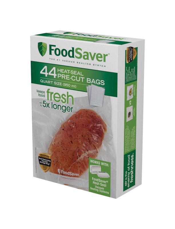 FOODSAVER - FoodSaver 1 qt Clear Vacuum Freezer Bags 44 pk