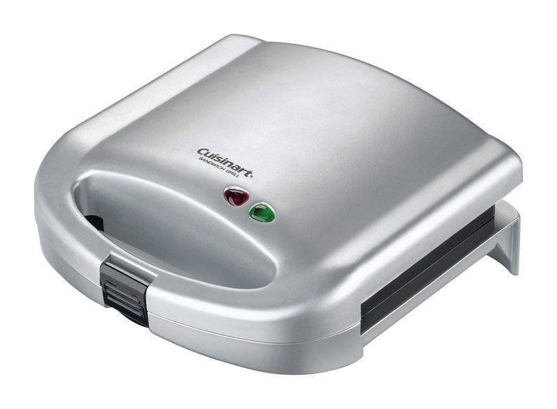 CUISINART - Cuisinart 8-3/4 in. L X 9 in. W Stainless Steel Nonstick Surface Silver Sandwich Grill