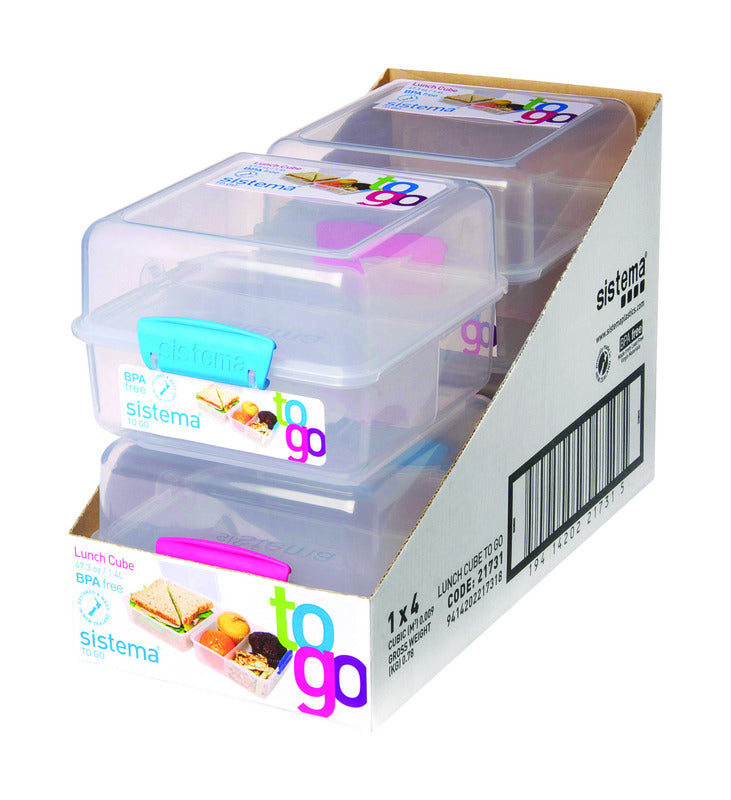 SISTEMA - Sistema 47.34 oz Clear Food Storage Container 1 pk - Case of 4