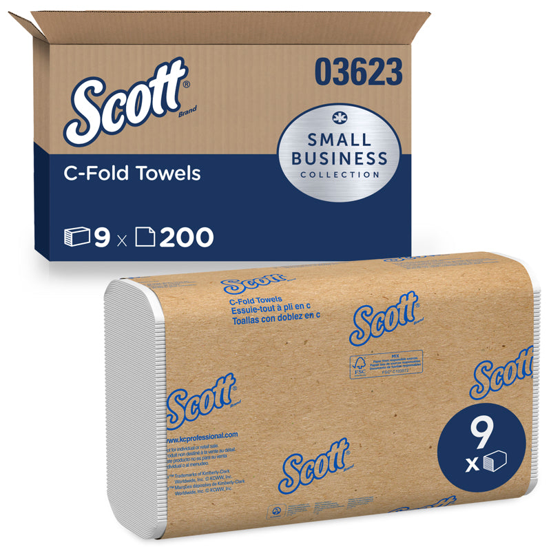 SCOTT - Scott C-Fold Towels 200 sheet 1 ply 9 pk