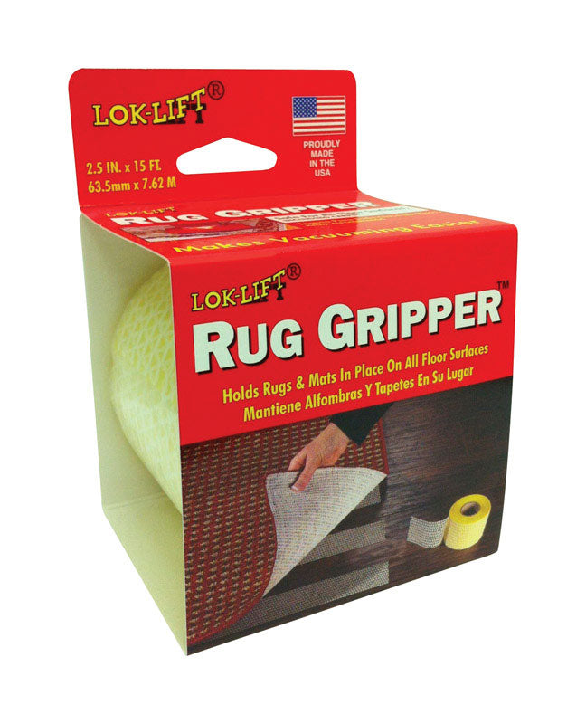 LOK-LIFT - Lok-Lift 2.5 in. W X 15 ft. L Reversible Scrim Indoor Rug Gripper