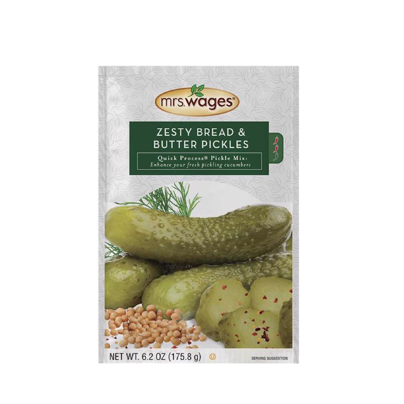 MRS. WAGES - Mrs. Wages Zesty Bread and Butter Pickle Mix 6.2 oz 1 pk - Case of 12