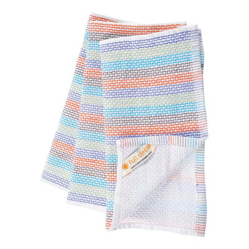 FULL CIRCLE - Full Circle Tidy Multicolored Cotton Dish Cloth 3 pk - Case of 12