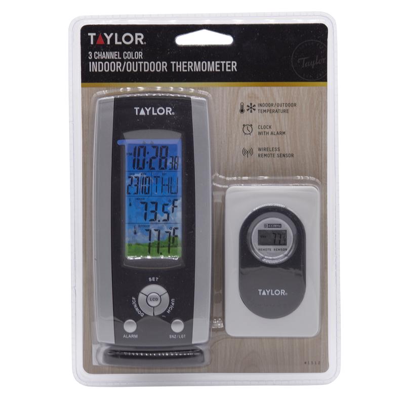 TAYLOR - Taylor 3-Channel Weather Station with Clock