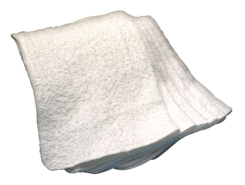 RITZ - Ritz Soap&Water White Cotton Solid Dish Cloth 6 pk - Case of 3