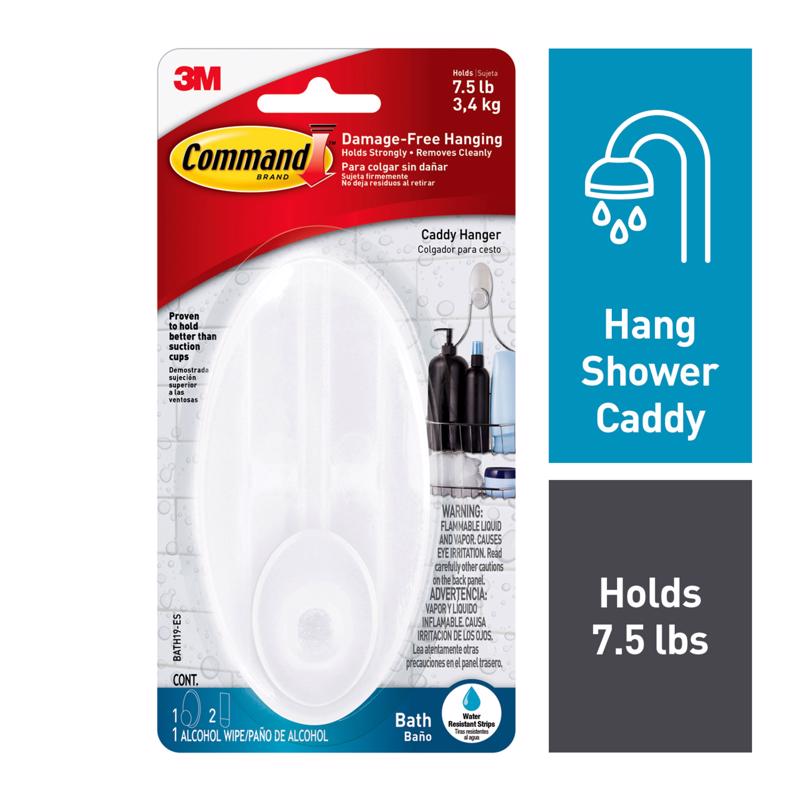 COMMAND - 3M Command Large Plastic Caddy Hanger 5 in. L 1 pk