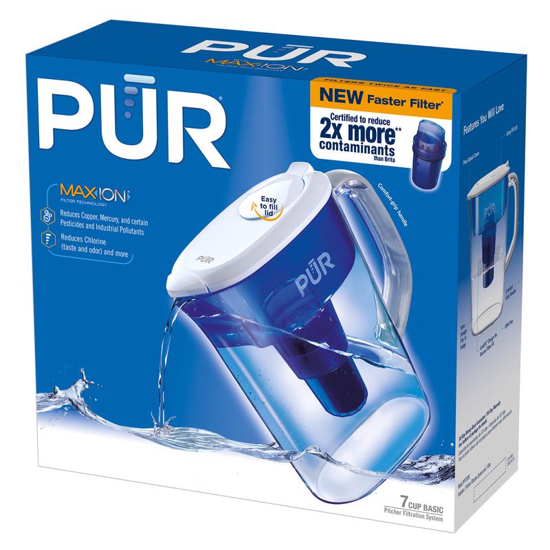 PUR - PUR 7 cups Blue Water Filtration Pitcher [PPT700WA]