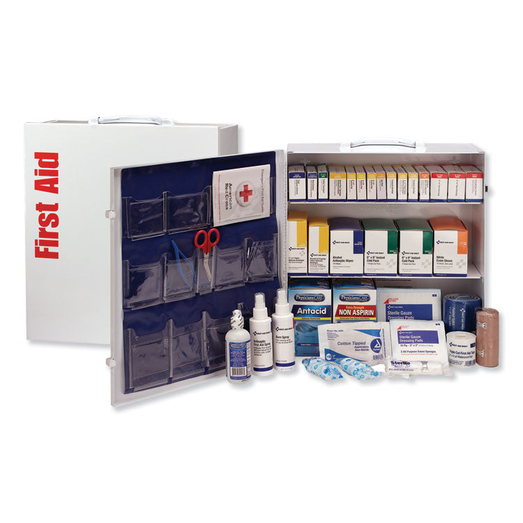 First Aid Only - ANSI 2015 Class A+ Type I and II Industrial First Aid Kit 100 People, 676 Pieces, Metal Case