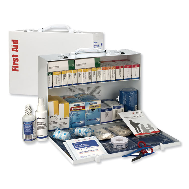 First Aid Only - ANSI 2015 Class B+ Type I and II Industrial First Aid Kit for 75 People, 446 Pieces, Metal Case