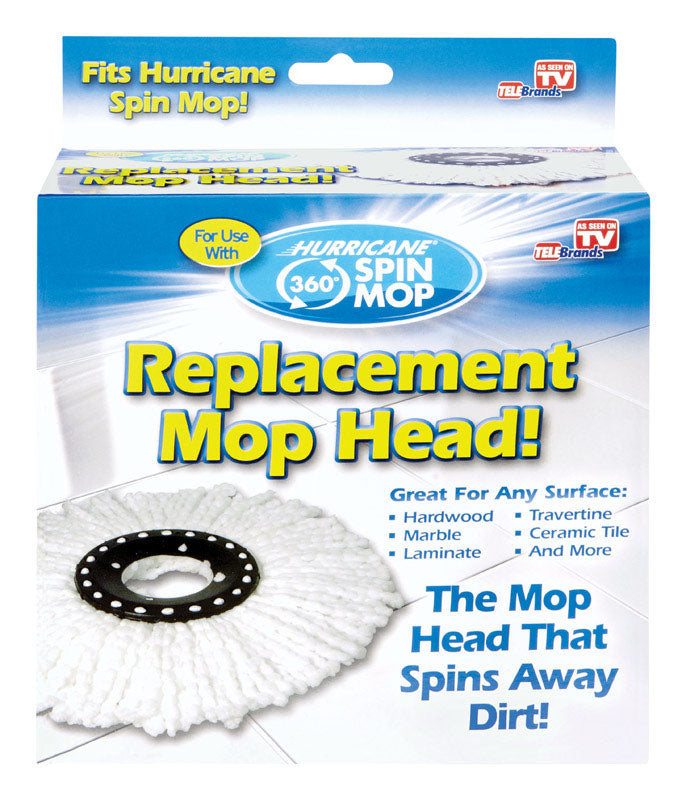 HURRICANE SPIN MOP - Hurricane 6 in. Spin Microfiber Mop Refill 1 pk