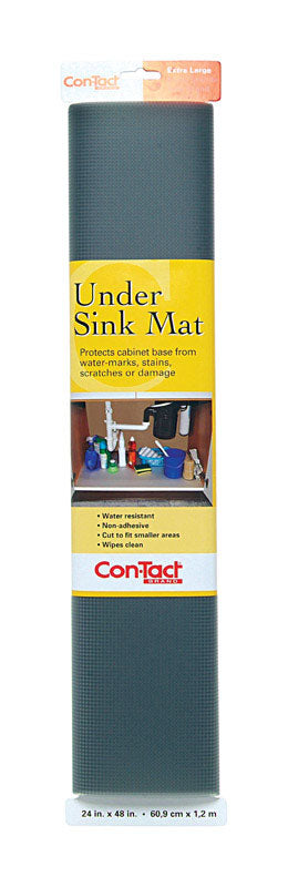 CON-TACT - Con-Tact 4 ft. L X 24 in. W Gray Non-Adhesive Under Sink Mat - Case of 6