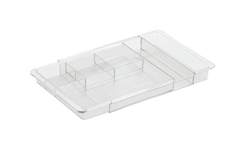 IDESIGN - iDesign Clear Drawer Organizer 1.25 in. H X 7.75 in. W X 11.25 in. D