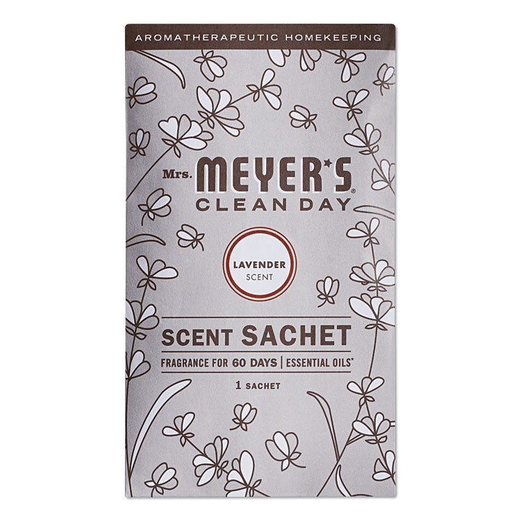 Mrs. Meyer's - Clean Day Scent Sachets, Lavender, 0.05 lbs Sachet, 18/Carton