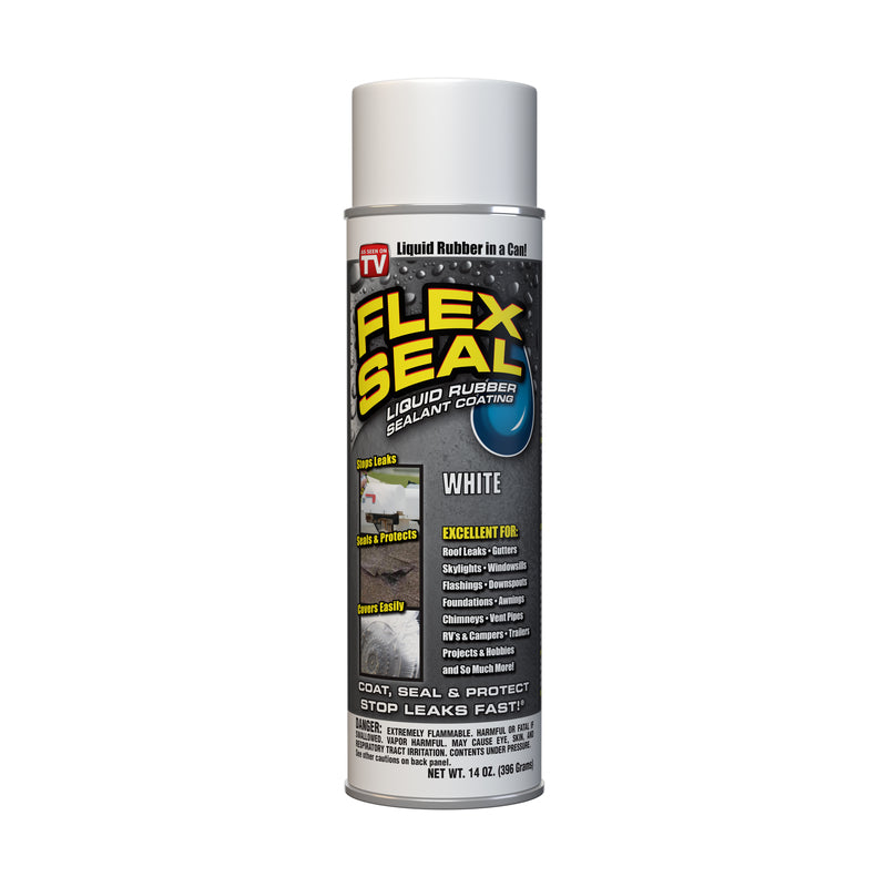 FLEX SEAL FAMILY OF PRODUCTS - Flex Seal Family of Products Flex Seal White Rubber Spray Sealant 14 oz - Case of 6