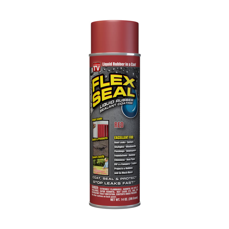 FLEX SEAL FAMILY OF PRODUCTS - Flex Seal Family of Products Flex Seal Red Rubber Spray Sealant 14 oz - Case of 6