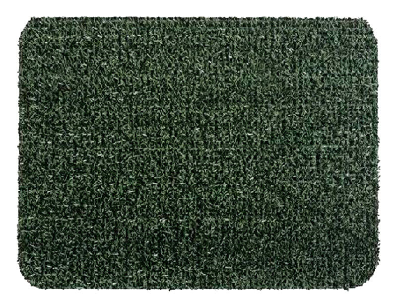 GRASSWORX - GrassWorx Clean Machine 24 in. L X 18 in. W Green AstroTurf Door Mat