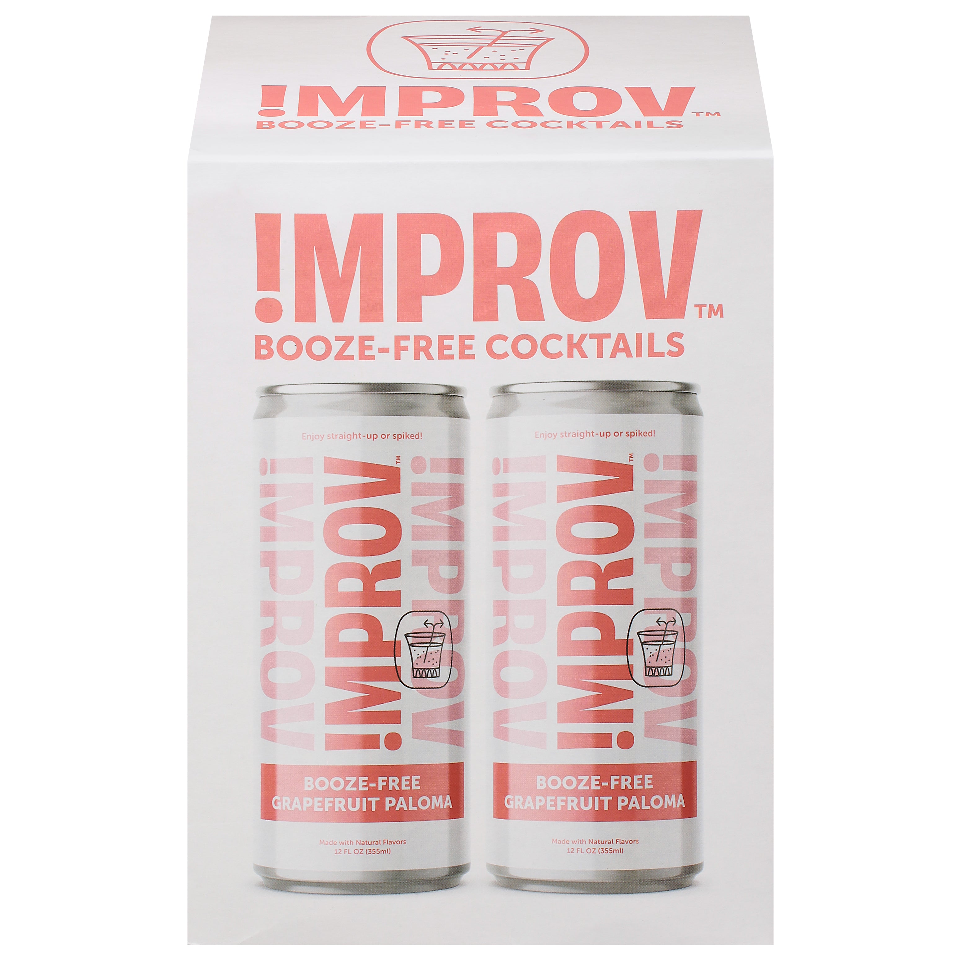!Improv Booze-Free Grapefruit Paloma Cocktail 1 ea - Case of 6