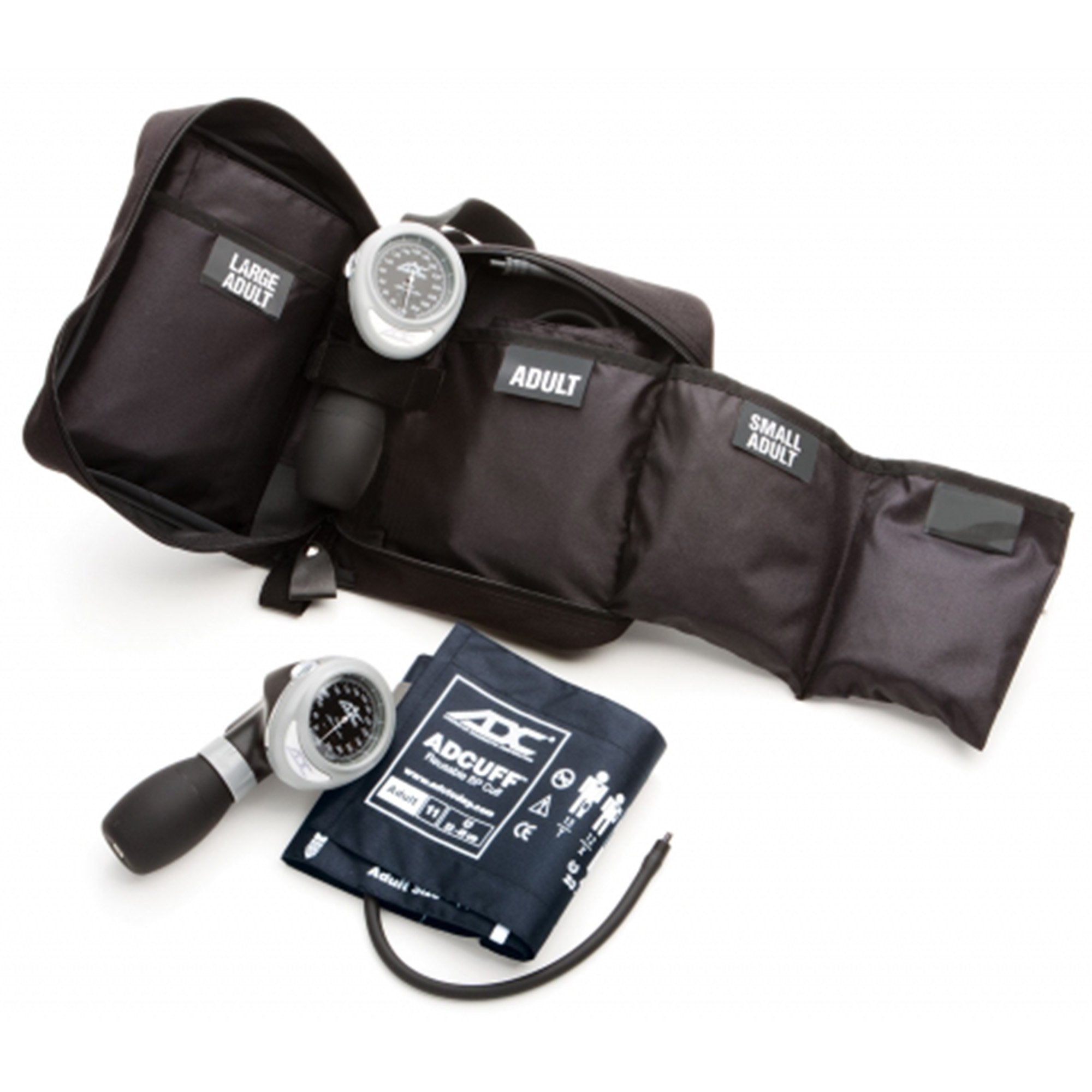 American Diagnostic Corp - Aneroid Sphygmomanometer Unit Multikuf™ Multiple Sizes Nylon Cuff 19 - 50 cm Palm Aneroid [1/EA]