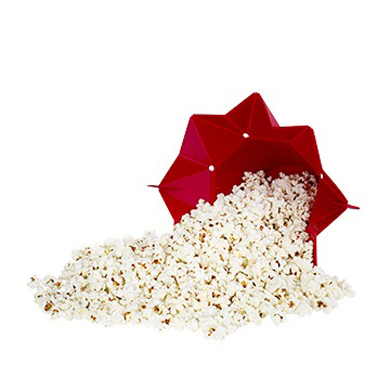 CHEF'N - Chef'n Pop Top Red Silicone Popcorn Popper 10 oz