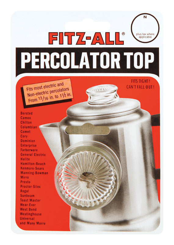 FITZ-ALL - Fitz-All Glass Replacement Percolator Top Clear [55700]