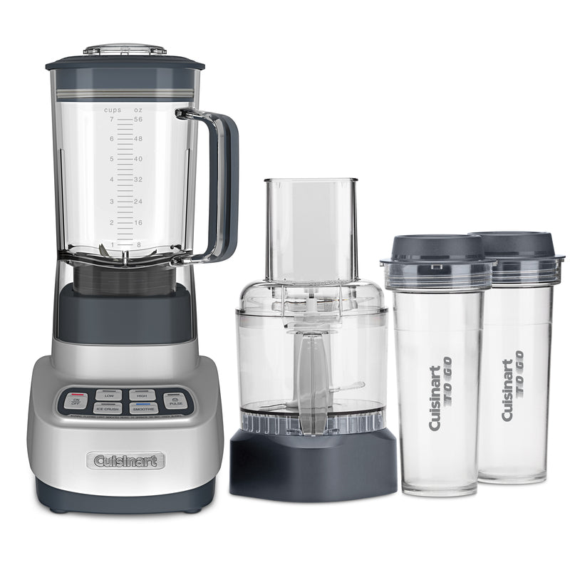 CUISINART - Cuisinart Velocity Gray Plastic Blender and Food Processor 56 oz 3 speed