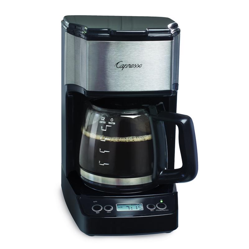 CAPRESSO - Capresso 5 cups Black/Silver Coffee Maker