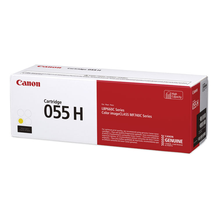 Canon - 3017C001 (055H) High-Yield Toner, 5,900 Page-Yield, Yellow