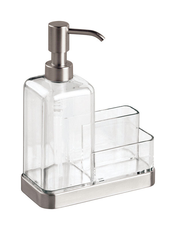 INTERDESIGN - InterDesign Forma Clear Stainless Steel Soap and Sponge Caddy