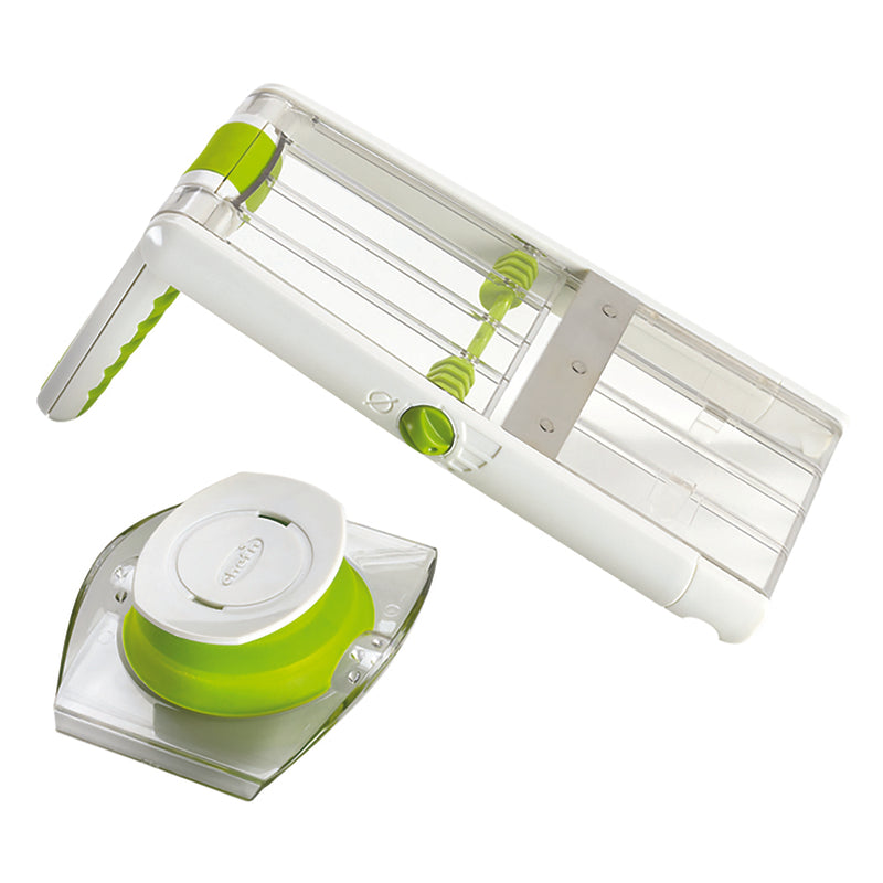 CHEF'N - Chef'n SleekSlice Green/White Plastic/Stainless Steel Collapsible Mandoline