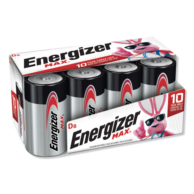 Energizer - MAX Alkaline D Batteries, 1.5 V, 8/Pack