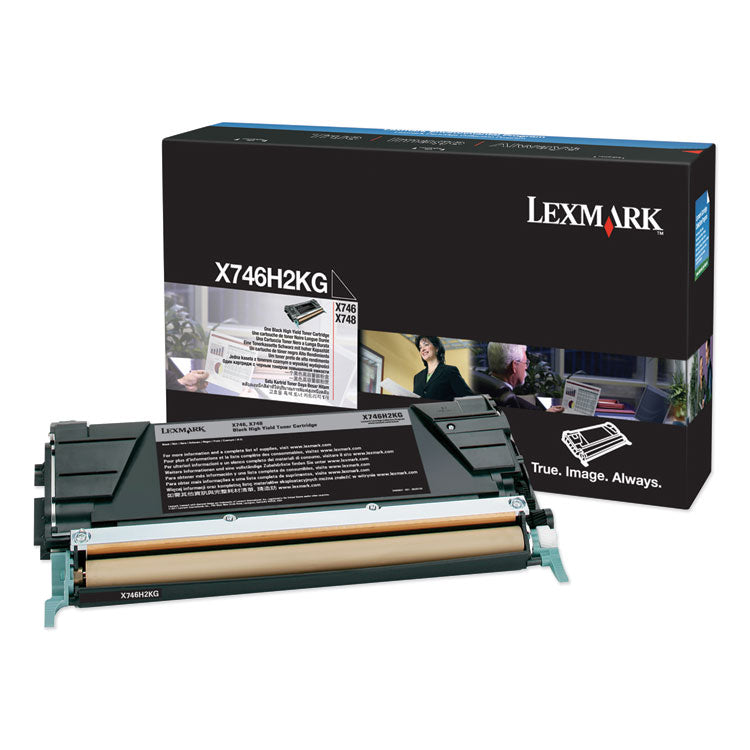Lexmark - X746H2KG High-Yield Toner, 12,000 Page-Yield, Black