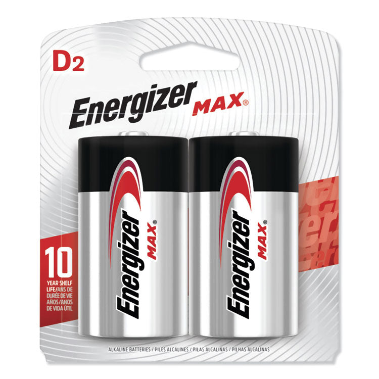 Energizer - MAX Alkaline D Batteries, 1.5 V, 2/Pack