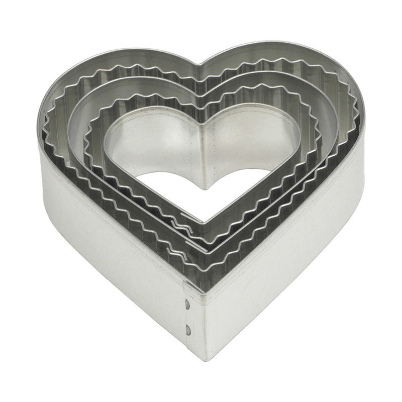 HAROLD IMPORT - Harold Import Silver Stainless Steel Heart Shaped Cookie Cutter Set