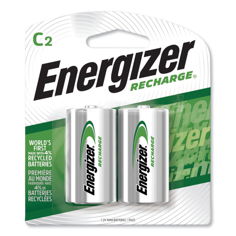 Energizer - NiMH Rechargeable C Batteries, 1.2 V, 2/Pack