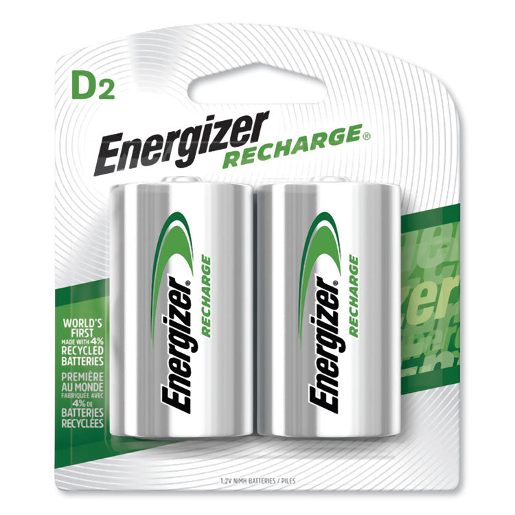 Energizer - NiMH Rechargeable D Batteries, 1.2 V, 2/Pack