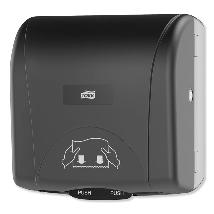 Tork - Mini Mechanical Hand Towel Roll Dispenser, For H71 System, 11.75 x 7.5 x 12.5, Black