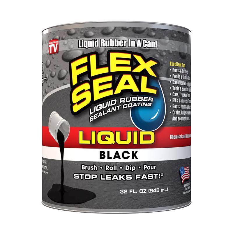 FLEX SEAL FAMILY OF PRODUCTS - Flex Seal Family of Products Flex Seal Black Liquid Rubber Sealant Coating 32 oz - Case of 6