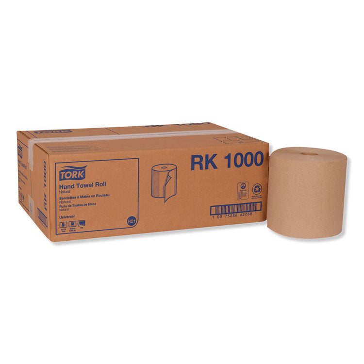 Tork - Hardwound Roll Towel, 7.88" x 1,000 ft, Natural, 6 Rolls/Carton