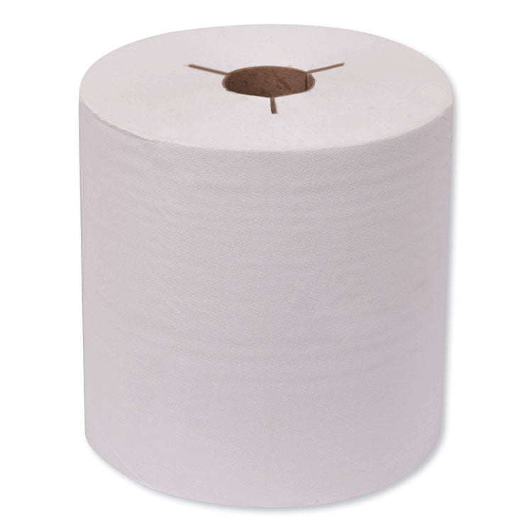 Tork - Universal Hand Towel Roll, Notched, 1-Ply, 8" x 800 ft, Natural White, 6 Rolls/Carton